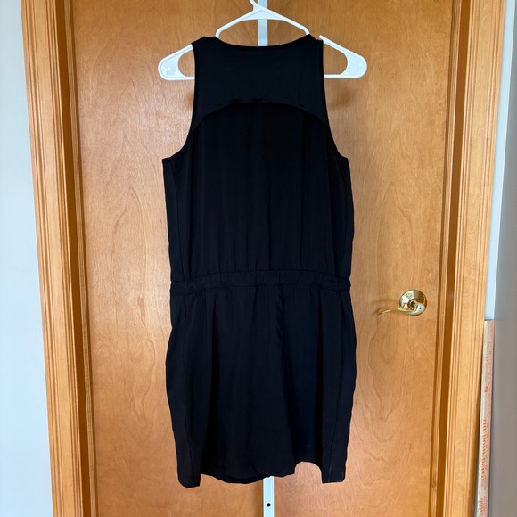 Athleta Expedition Dress Black‎ Size 8 Tank Zip Front Pockets Athleisure - Picture 2 of 8